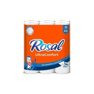 Papel Higiénico Rosal 400 Hojas Paquete De 18 un.