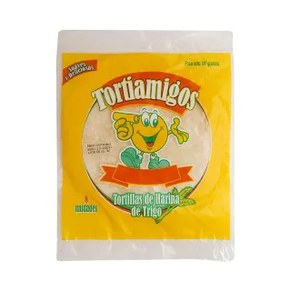 Tortilla de trigo pequeña Tortiamigos 8 uds