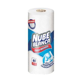 Papel Toalla Nube Blanca Multiusos Rollo De 60 Hojas 1 unidad