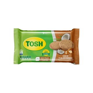 Tosh Galleta Coco y Almendras Paquete Tosh 9 un. 9.00 un