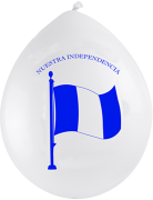 Palmerito Globo No. 9 independencia surtido azul y blanco Bandera 100 UN