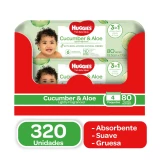Huggies Promo Toallitas Cucumber & Aloe 320 UN 1 UN
