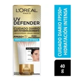 L'oreal Loreal Crema Facial Protectora FPS 50+ y ácido hialurónico puro Sin Color 40 gr 40.00 gr