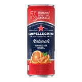 San Pellegrino Agua Mineral Naranja Roja San Pellegrino 330ml. 330.00 ml