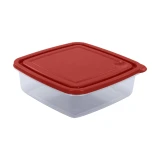 Guateplast Guateplast Tazón Cuadrado Mediano Rojo 1UN. 1.00 UN
