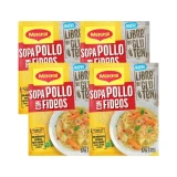 Maggi Sopa Pollo Con Fideos Libre De Gluten Maggi 57 gramos 4 pack 2.00 un