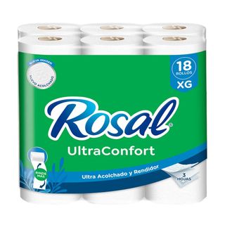 Papel Higiénico Rosal Soft Plus Triple Hoja 18 un.