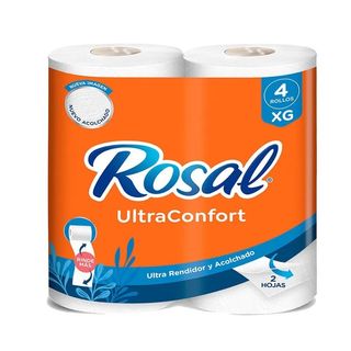 Papel Higiénico Rosal XG Soft Plus Doble Hoja 4 un.