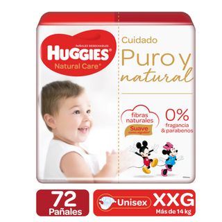 Huggies Pañales Huggies Natural Care XXG Big Pack, 70 un. 70.00 un