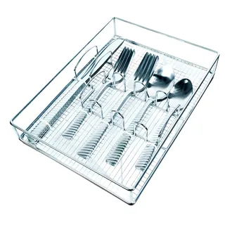 Juego de cubiertos de 20 piezas con bandeja organizadora