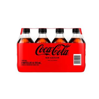 Coca Cola Coca Cola Zero 8 Pack PET 355 ml. 8 x 355.00 ml