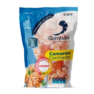 Camarón cocido mediano Gambore 12 oz
