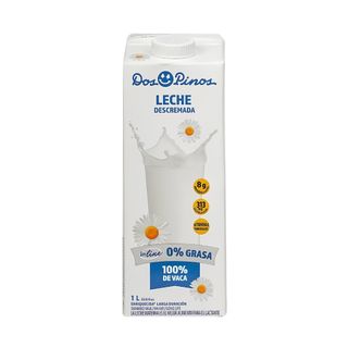 Leche UHT descremada in-line Dos Pinos 1 lt