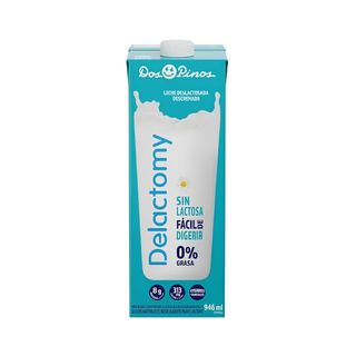 Leche UHT Delactomy descremada deslactosado 0% Dos Pinos 1 lt