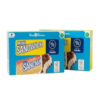 Helado mini sándwich vainilla Dos Pinos 2 Pack