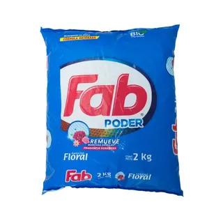 Detergente Polvo Paraíso Floral Fab 2 kg.