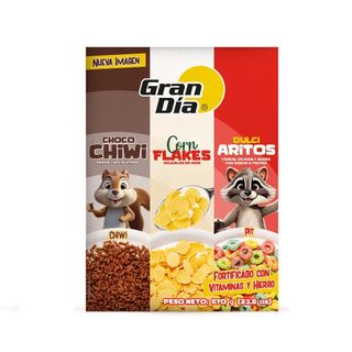 Cereal 3 Pack Surtido Gran Día 670 gr.