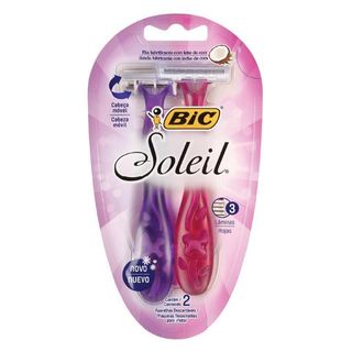 Rasuradora BIC Soleil Rosa Morado 2 un.