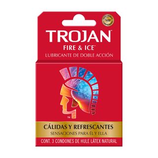 Trojan Condón Caliente y Frío 3 un.