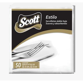 Scott Servilletas Absorbente Scott Doble Hojas 50 un. 50.00 un