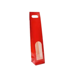 Star Bolsa Botella Ventana Color Rojo 1 UN