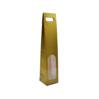 Star Bolsa Botella Ventana Color Dorado 1 UN