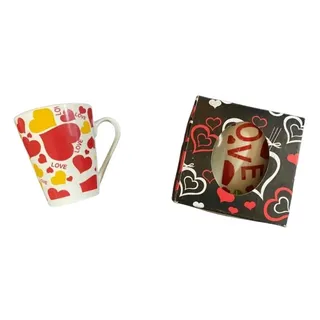 Taza Cerámica corazones 1 UN