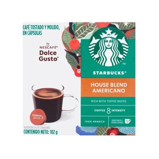 Starbucks Cápsulas Café Americano House Blend Starbucks 102 gr. 102.00 gr