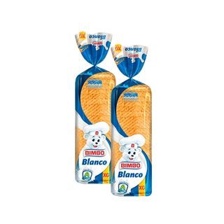Bimbo Pan de rodaja blanco extra grande Bimbo 720 g 2 Pack 2.00 UN