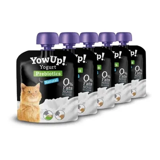 Yogurt Natural para gato Yowup 85gr. 5 Unidades