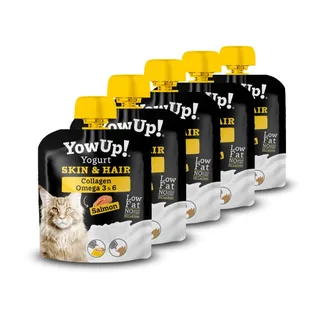 Yogurt para gato Skin & Hair Yowup 85 gr. 5 Unidades