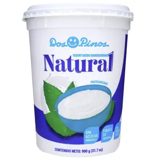 Yogurt Natural Semidescremado Dos Pinos 900 gramos