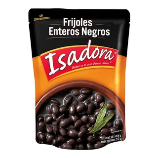 Frijol entero negro mexicano Isadora 454 gr