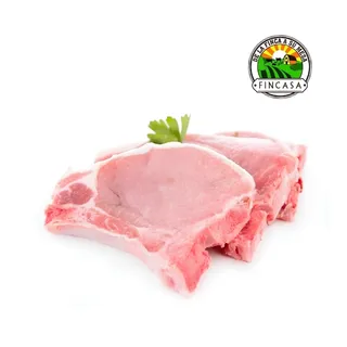 Chuleta de cerdo empacado al vacio 4 piezas Fincasa 1 libra