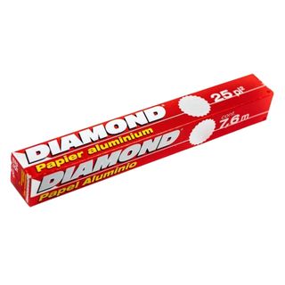 Papel Aluminio Diamond Rollo 7.6 mts
