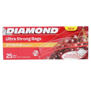 Diamond Bolsas Para Alimentos Zipper Mediana Diamond 25 un. 25.00 un