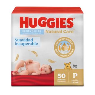 Huggies Pañales Huggies Natural Care Etapa 1/P 50 un. 50.00 un
