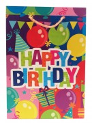 Bolsa Cumpleaños Globos Color, Happy S 1 UN