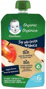 Gerber® Orgánico Colado Manzana Alimento Infantil Pouch 100 gr.