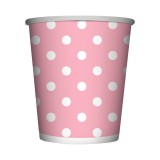 Lucero Vaso Polka Rosado 10 UN
