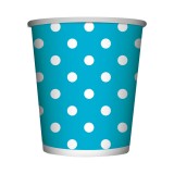 Lucero Vaso Polka Celeste 10 UN