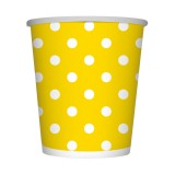Lucero Vaso Polka Amarillo 10 UN