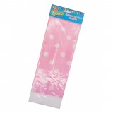 Lucero Mantel Plástico Polka Rosado 1 UN