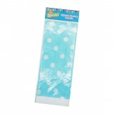 Lucero Mantel Plástico Polka Celeste 1 UN