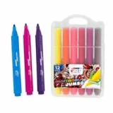 Fast Marcadores Jumbo Trianglares en Estuche de Colores 12 UN