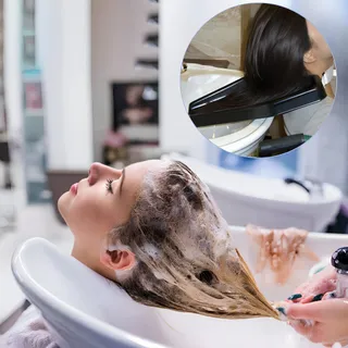 Bandeja de Lavado Portátil para el Cabello