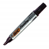 Bic Marcador Permanente Grueso Punta Biselada Negro 1.00 UN