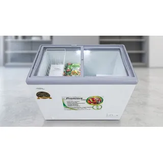 Congelador 2 en 1 exhibidor de 6 pies cúbicos