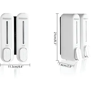 Dispensador Doble de Jabón Empotrable (Baño o Cocina)