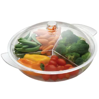 Centro de Servicio para Frutas y Verduras con Sistema de Enfriamiento y Tapa Protectora